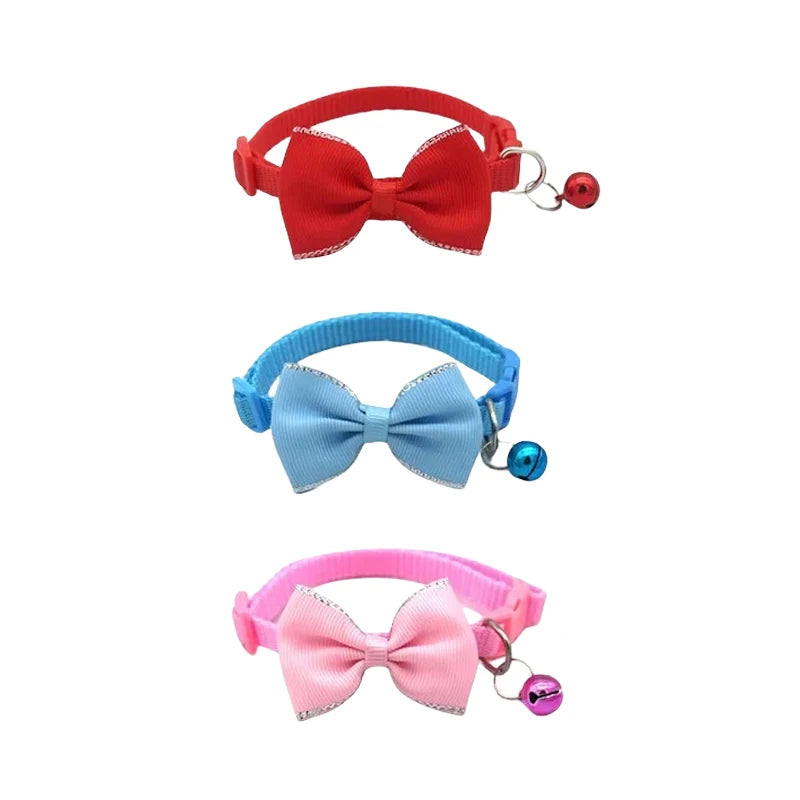 Cute Bow Bell Collar