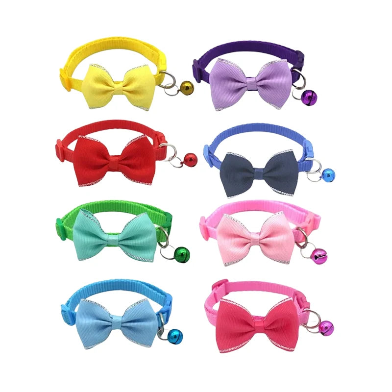 Cute Bow Bell Collar