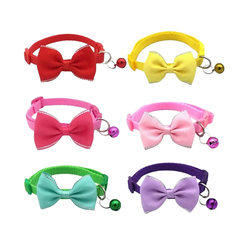 Cute Bow Bell Collar