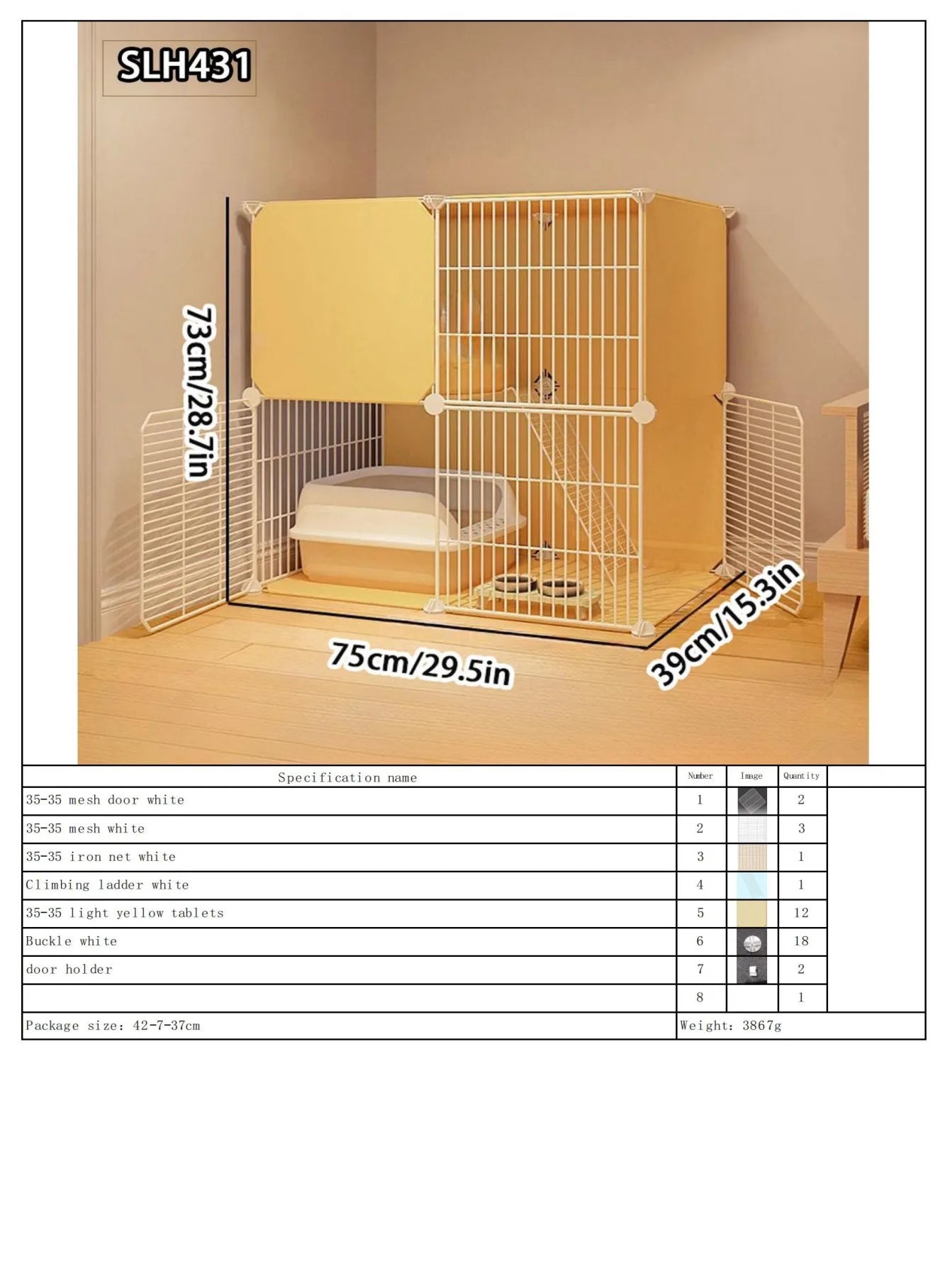 Spacious Indoor Pet Villa