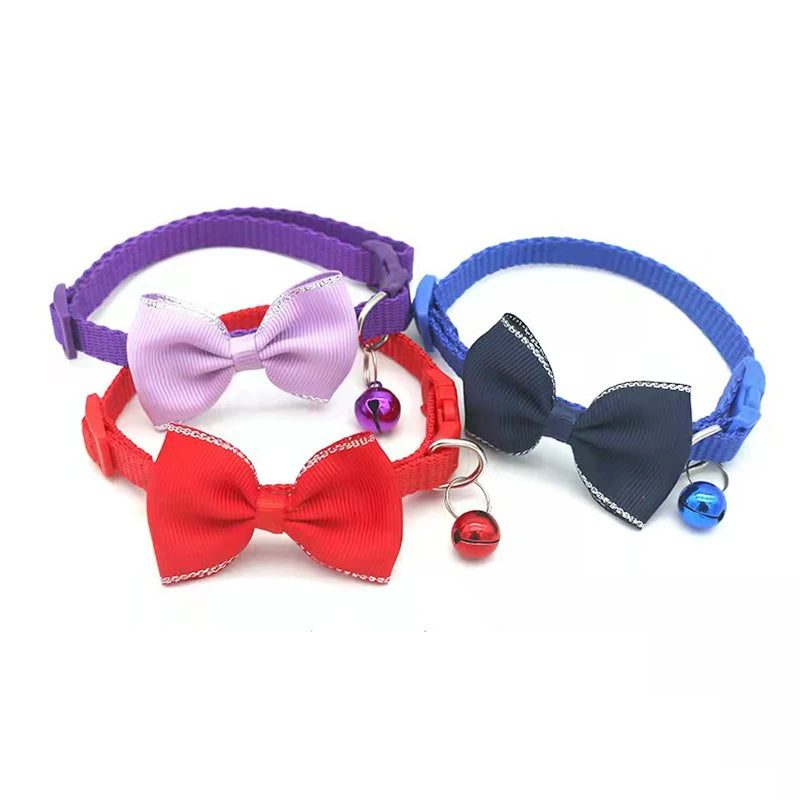 Cute Bow Bell Collar