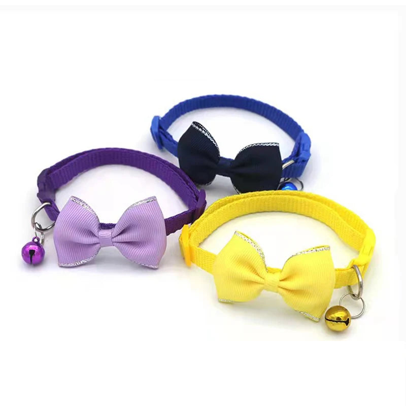 Cute Bow Bell Collar