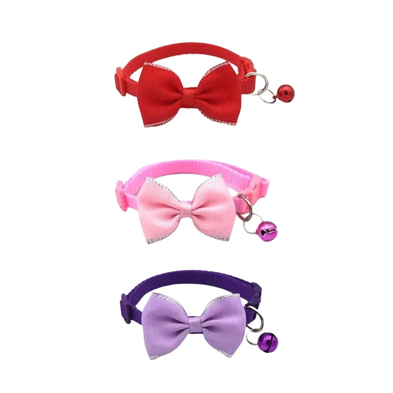 Cute Bow Bell Collar