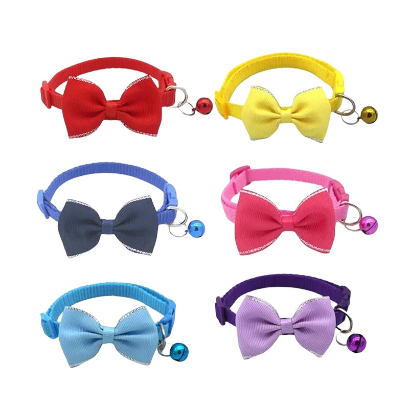 Cute Bow Bell Collar