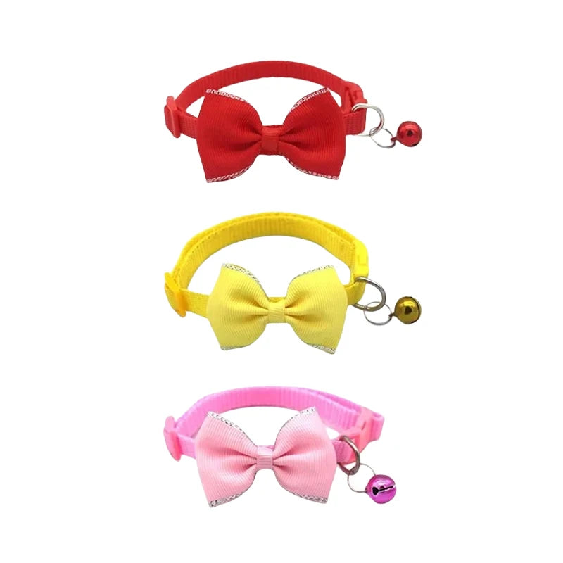 Cute Bow Bell Collar