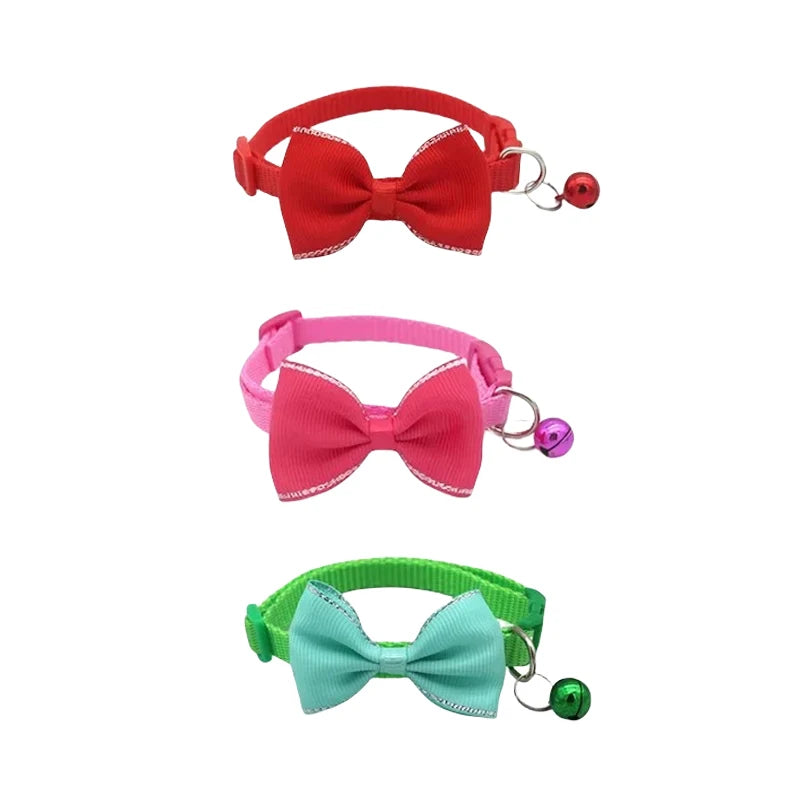 Cute Bow Bell Collar
