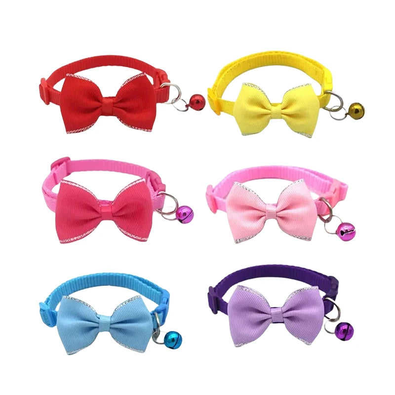 Cute Bow Bell Collar