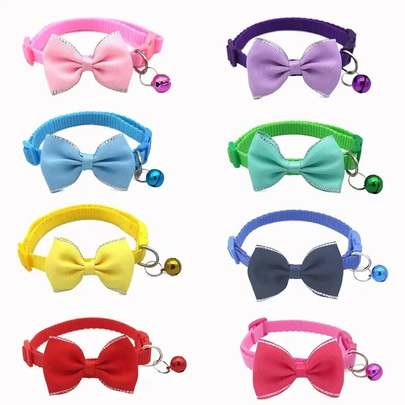 Cute Bow Bell Collar